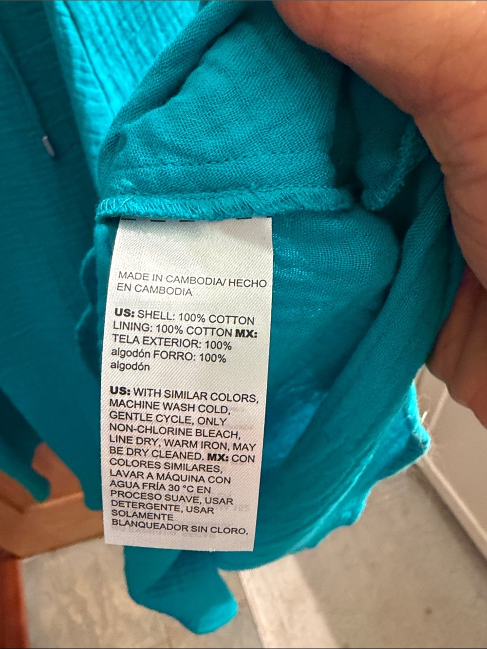 Chico's Sleeveless Teal Maxi Dress with Drawstring - Picture 5 of 6